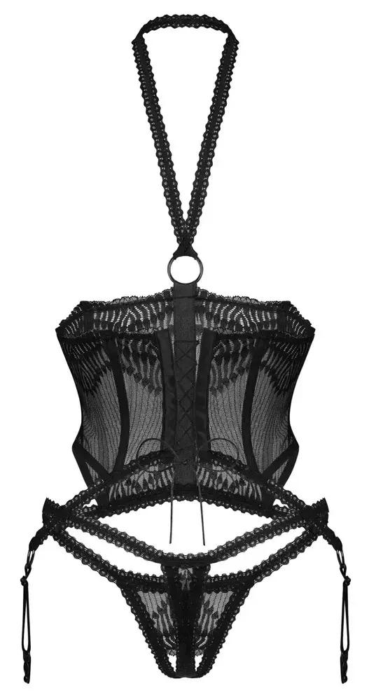 Бельё Obsessive Alliane открытое бюстье L/XL Photo 6