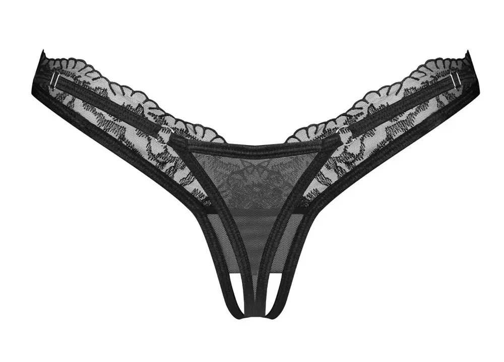 Atvērtas starāmstarpes stringi Obsessive OBS Thong L/XL Photo 6
