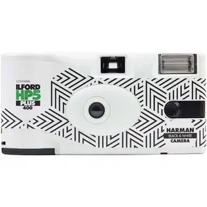 Single-use film camera Ilford HP5 Plus 24+3 White — 24 exposures plus 3, black-and-white high-speed film