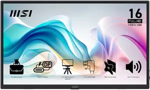 Ноутбук MSI Pro/MP165 E6 15.6" IPS FHD 60Hz 4ms Черный 3R 9S6-3PE50M-001