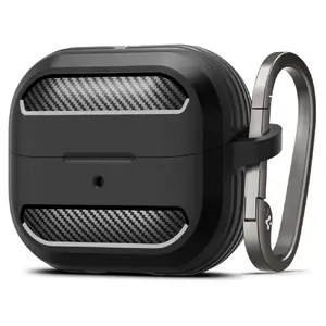 Aizsargvāciņš Spigen Rugged Armor priekš Samsung Galaxy Buds 3 / Buds 3 Pro, melns