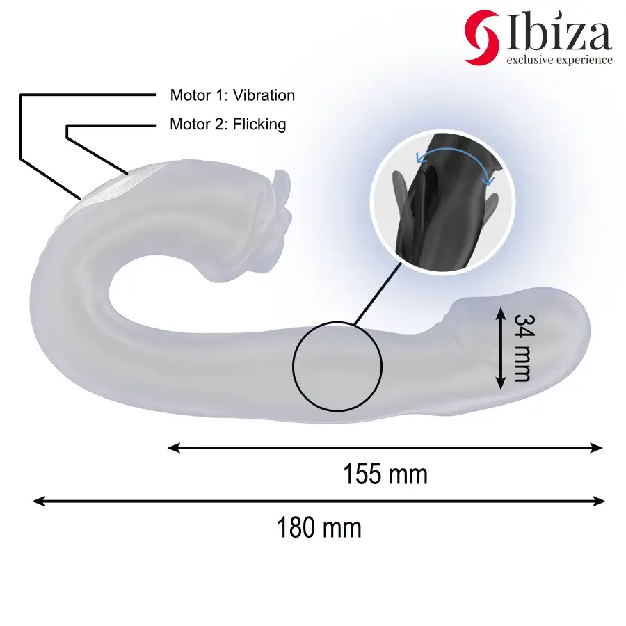 Вибратор IBIZA ROSE VIBRATOR Photo 4