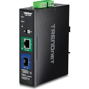 Промышленный медиаконвертер 10G SFP+ PoE++ TRENDnet TI-BF711SFP