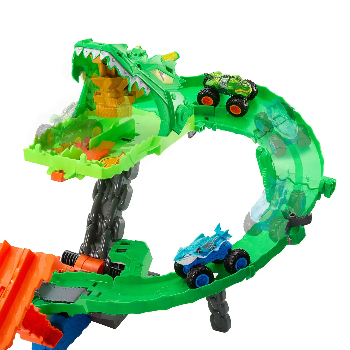 Monstru auto un trases komplekts Hot Wheels Sharks vs. Dinos Photo 3