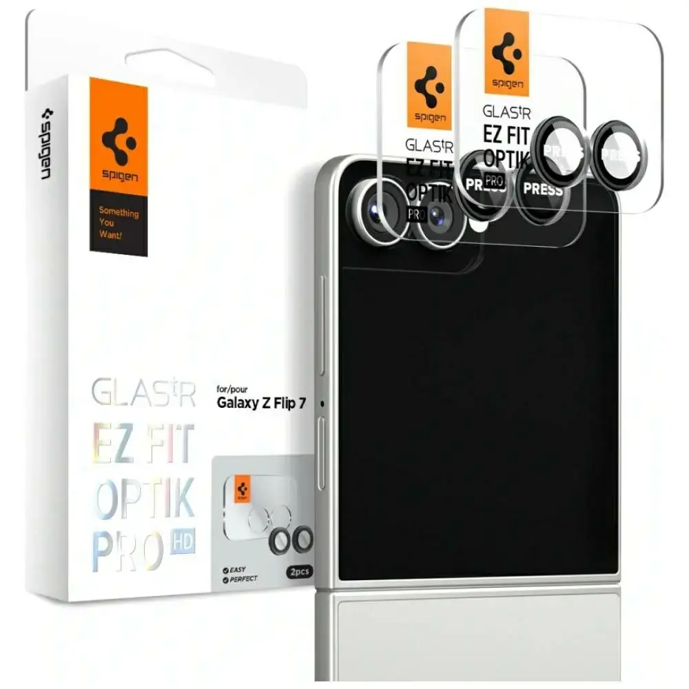 Защитное стекло камеры Spigen Galaxy Z Flip 7, 2 шт. Photo 4