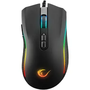 Gaming mouse RAMPAGE SMX-R44V2 12800 DPI RGB LED, wired, black