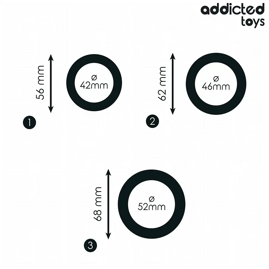 addicted toys Flat Silicone Rings D-242834 Photo 4