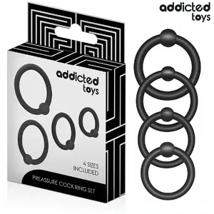 Набор силиконовых 압력ных колец Addicted Toys D-242837 — силиконовые интимные кольца, набор