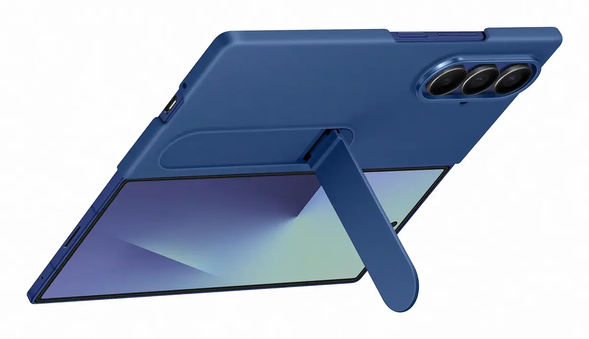 Samsung silikona vāciņš Galaxy Z Fold7 tumši zilā krāsā Photo 3