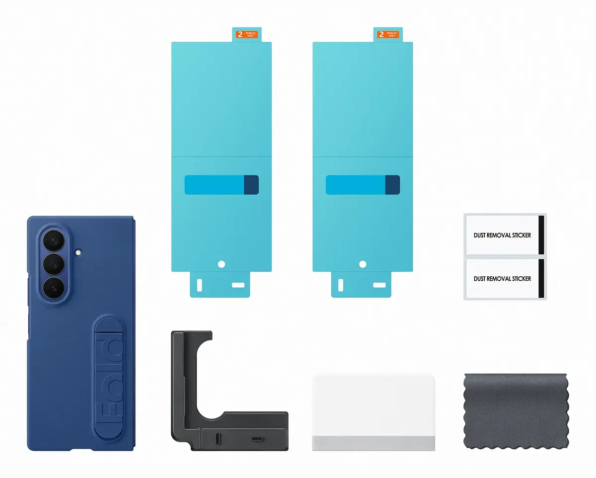 Samsung silikona vāciņš Galaxy Z Fold7 tumši zilā krāsā Photo 5
