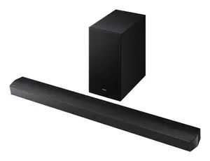 Саундбар Samsung HW-B750F 5.1 канала 400 Вт, Bluetooth, проводное и беспроводное подключение, с сабвуфером, чёрный