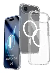 Vāciņš 3MK priekš Apple iPhone 17 Air — caurspīdīgs TPU/PU korpuss, piemērots 6,5" (16,5 cm) ekrānam