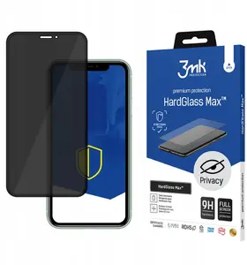Защитное стекло 3MK HardGlass Max Privacy для Apple iPhone X / XS / 11 Pro — конфиден. стекло, черное