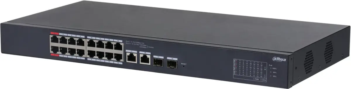 Pārvaldāms L2 gigabitu PoE tīkla slēdzis