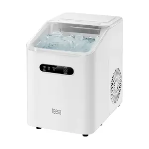 Ledus mašīna TEESA EASY ICE TSA5009 — 11 kg/24h, 1 l ūdens tvertne, 110 W, divi ledu kubiņu izmēri, pašattīrīšanās