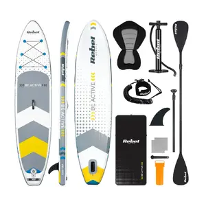 SUP dēlis Rebel RBA-4501 balts — piepūšamais SUP dēlis vienai personai