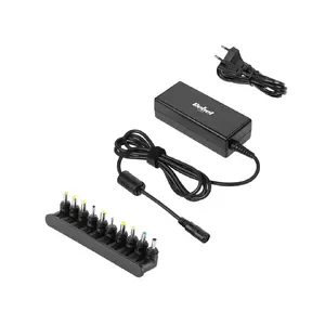 Power adapter Rebel KOM0939-45 45W, output 12–19.5V, 10 interchangeable connectors
