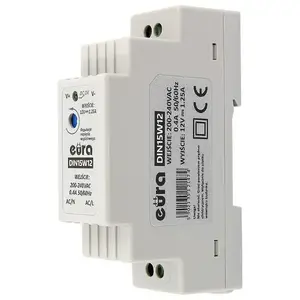 Блок питания Eura DIN15W12 12 В DC 1,25 А на DIN-рейку
