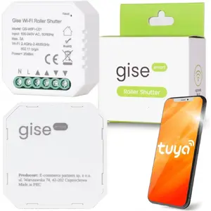 GISE Smart WiFi Roller Shutter Controller Tuya — Wi‑Fi motor controller for roller shutters