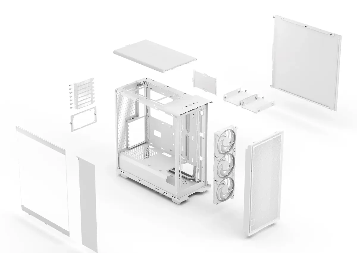 Компьютерный корпус Fractal Design Epoch White TG RGB Clear Tint Photo 17