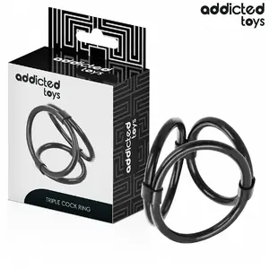 Кольцо для пениса addicted toys D-242860 — тройное эластичное прочное кольцо для поддержания эрекции