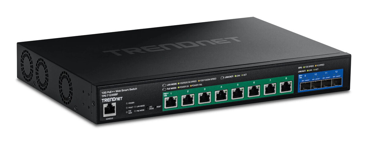 Trendnet TPE-7124SBF Pārvaldāms tīkla slēdzis ar