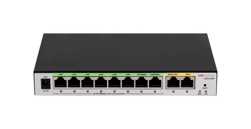 Hikvision DS-3WG210GP-SI vadu gigabitu maršrutētājs pelēkā