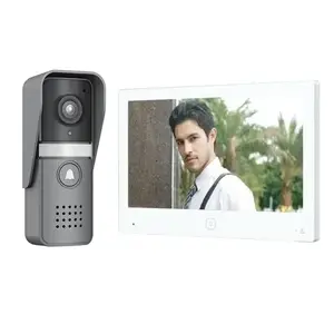 Videointerkoms TUYA HS083793 Wi‑Fi 2‑vadu — durvju stacija ar Wi‑Fi un 2‑vadu savienojumu