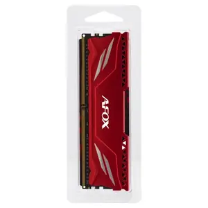 Darba atmiņa DDR4 AFOX 16GB 3200MHz CL16 1x16GB 1.35V nebuferēta sarkanā