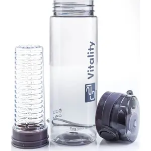 Ūdens pudele G21 600 ml ar sietiņu, pelēka
