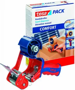 Iepakojuma līmlentes dozators Tesa COMFORT 06400-00001-03 — roku lentes turētājs