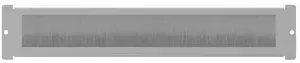 19" Brush Panel LANBERG AK-1106-S — gray, cable management for 1U rack opening