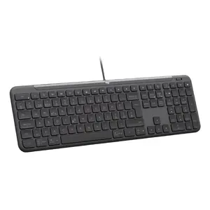 Wired USB Keyboard Logitech Signature Slim K620 for Business — QWERTY US International, 108 keys, Graphite, 1.8 m cable