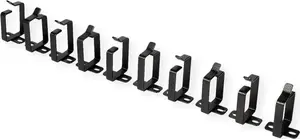 ROLINE cable routing sleeve 44 x 6 mm, black, 1 piece — protective cable organizer