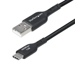 StarTech USB-A to USB-C Charging Cable USB2AC15CMBK USB 2.0 3A 0.15m Black