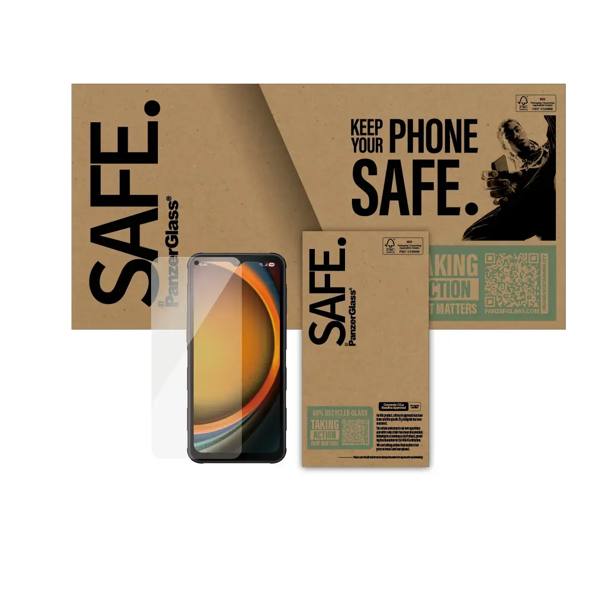 Защитное стекло PanzerGlass SAFE. для Samsung Galaxy Xcover7/6 Pro Photo 2