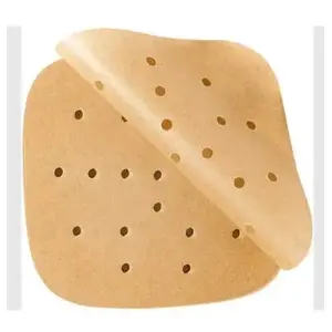 Perforated baking paper SCANPART 2910070007 for hot air fryers, 20×20 cm, heat-resistant to 220°C, 100 single-use liners, for appliances up to 8 L
