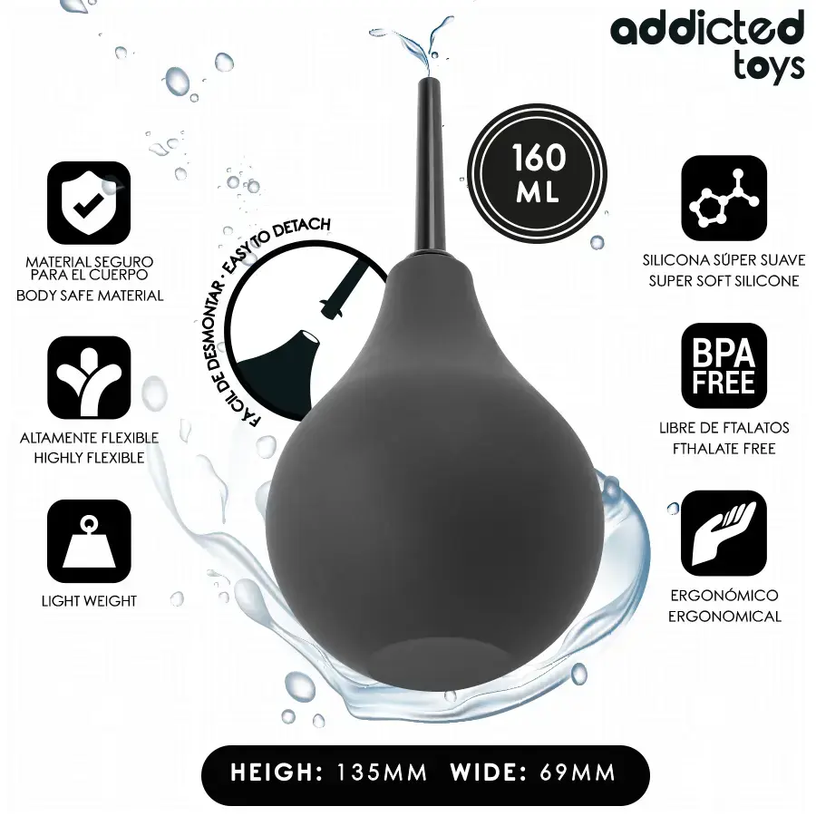 Интимный душ addicted toys Travel Anal Cleaner M 160 мл Photo 2