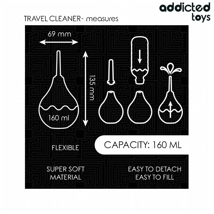 Интимный душ addicted toys Travel Anal Cleaner M 160 мл Photo 5