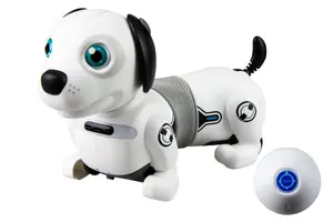Silverlit 88578 Programmable Robot Toy for Kids Black and White Plastic