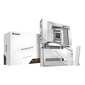 Материнская плата GIGABYTE B850 AORUS STEALTH ICE ATX для AMD Socket AM5 — B850, 14+2+2 VRM, DDR5 до 8200 МГц (OC), 2×PCIe5, 2×PCIe4 M.2, Wi‑Fi 7, 5GbE