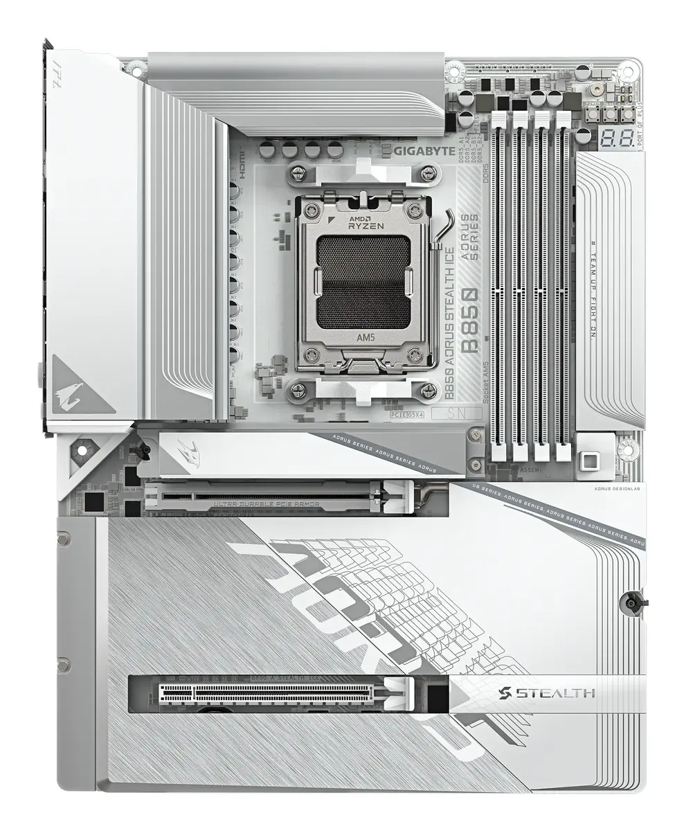 GIGABYTE B850 AORUS STEALTH ICE ATX материнская плата Photo 2