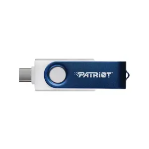 USB zibatmiņa Patriot Memory 64GB Dual USB A+C PS64GX550AAD Balta Zila