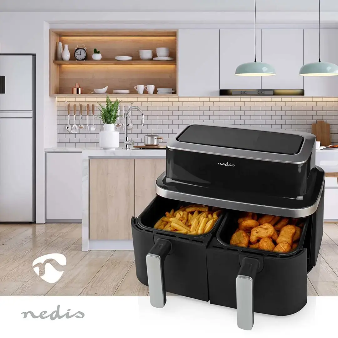 Gaisa fritieris Nedis KAAF320BK Double 4,2 L 2600 W Photo 2