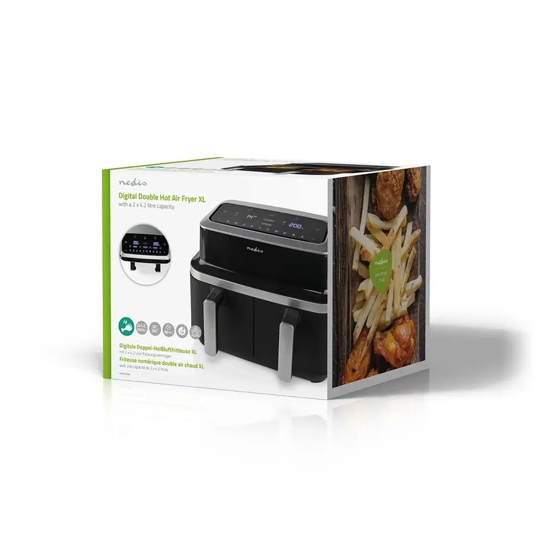 Gaisa fritieris Nedis KAAF320BK Double 4,2 L 2600 W Photo 8
