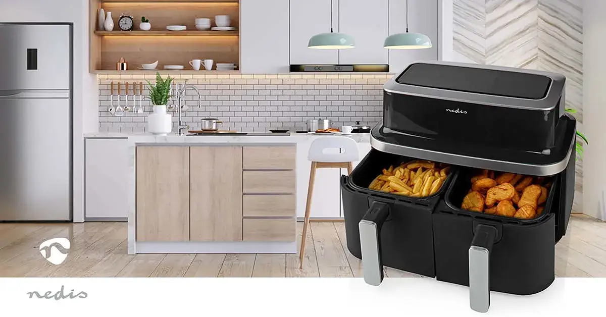 Gaisa fritieris Nedis KAAF320BK Double 4,2 L 2600 W Photo 11