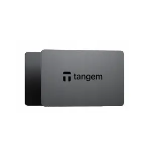 Aparatūras kriptoseifa karšu komplekts TANGEM 2.0 Secure Crypto Card Set Black — 2 NFC kartes, Cordura 500D, EAL6+, IP68, atbalsts 1000+ kriptovalūtu