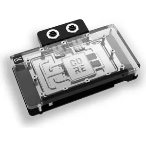 Graphics card water block Alphacool RTX 5080 Phoenix Transparent Silver with backplate