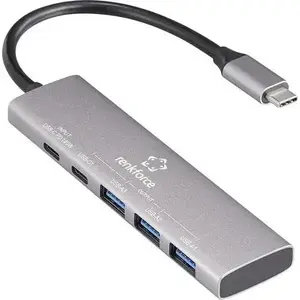 USB hub Renkforce RF-USBH-300 — 5-port USB 3.2 Gen 1, grey