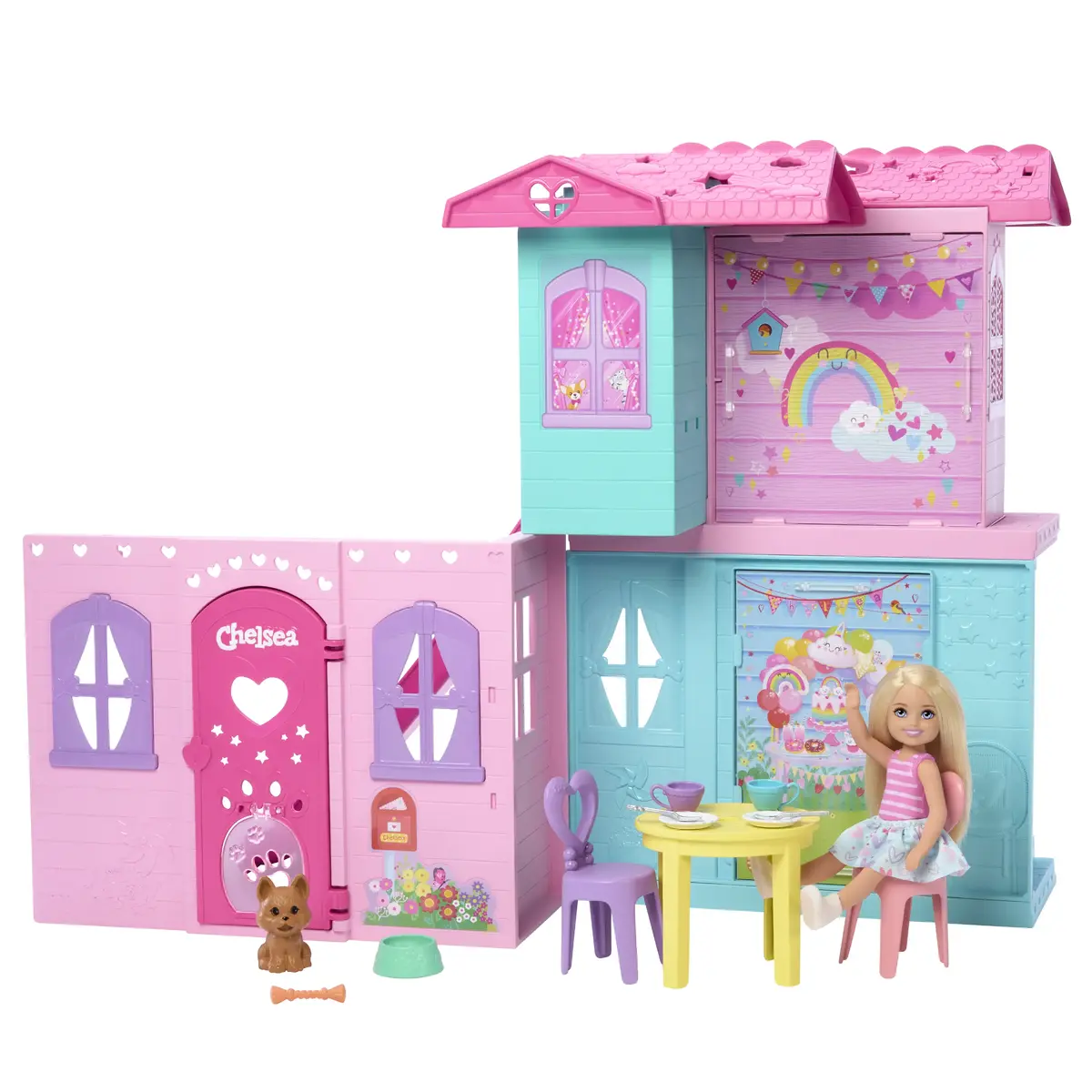 MATTEL Barbie Chelsea Pop-Up House komplekts ar lelli Photo 2